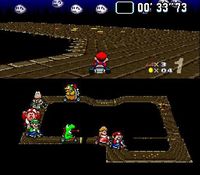 une photo d'Ã©cran de Super Mario Kart sur Nintendo Super Nes